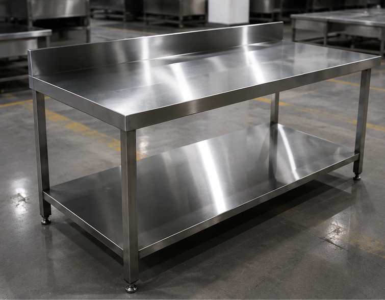 Bàn Thao Tác Inox 304 – Gia Công Theo Yêu Cầu - Ảnh 2