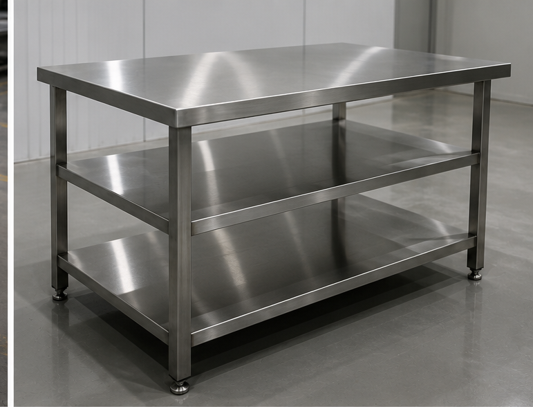 Bàn Thao Tác Inox 304 – Gia Công Theo Yêu Cầu